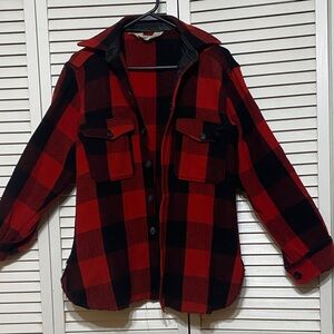 Vintage Woolrich Buffalo Plaid Wool Shirt Size M